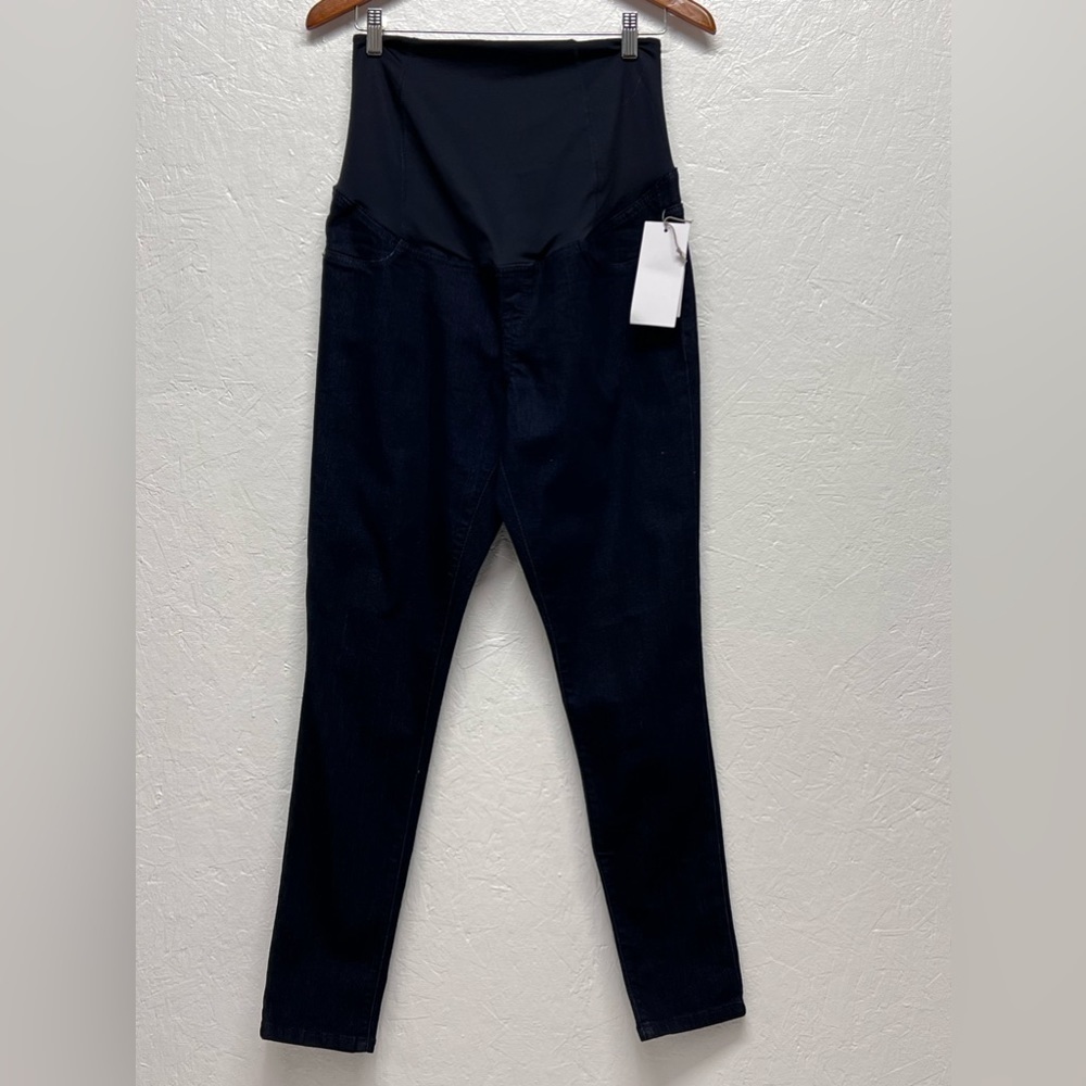 Over Belly Maternity Jeggings - Isabel Maternity Ingrid & Isabel Dark Wash - 8 - Picture 5 of 15